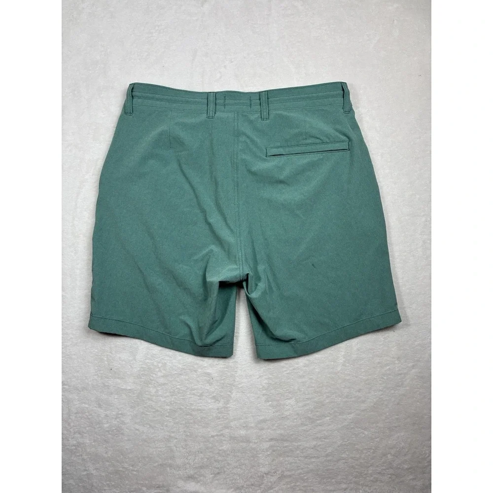 Wellen Cruiser Shorts Mens 33 Green Hybrid Chino 7